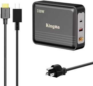 King Ma GaN Portable Laptop Charger for ROG Strix G16 with 5080/5090,3 Ports Fast Charging, with a Power Cable with a 75-40 mm Charging Interface (20V/19A Output), for Gaming and Engineering Laptops.