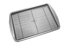 USA Pan 1606CR-3-ABC American Bakeware Classics Half Sheet Baking Pan and Cooling Rack, Aluminized Steel