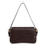 Shoulder Bag for women Clutch Purse Handbag PU Leather Tote Bag with 2 Removable Straps and Zipper Closure Crossbody Bags, A-coffee Color