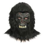 ZDOVLZZPON King of Halloween Jungle: Full Head Gorilla Mask for Wild Fun!