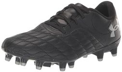 Under Armour Unisex-Adult Magnetico Select 3.0 Soccer Shoe, (001) Black/Black/Metallic Silver, 8 UK