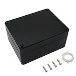 LeMotech Plastic Box Durable ABS Project Box IP65 Waterproof Junction Box Highquality Electrical Box 4.5 x 3.5 x 2.1 inch(115 x 90 x 55 mm)(Pack of 1)