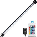 NICREW Submersible Aquarium Light, Underwater RGB Multicolor LED Lights for Fish Tank, 15 Inches, 38cm