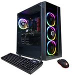 CyberpowerPC Gamer Xtreme VR Gaming PC, Intel Core i5-11600KF 3.9GHz, GeForce RTX 3060 12GB, 16GB DDR4, 500GB PCI-E NVMe SSD, 1TB HDD, WiFi Ready & Win 11 Home (GXiVR8480A11), Black