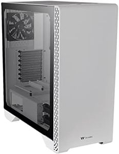 Thermaltake S300 Tempered Glass Snow Edition ATX Mid-Tower Computer Case with 120mm Rear Fan Pre-Installed CA-1P5-00M6WN-00