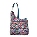 Travelon Unisex-Adult Anti-Theft Classic Crossbody Bag Cross-Body, Summer Paisley, One Size
