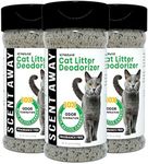 SCENT AWAY Cat Litter Deodorizer Litter Box Odor Eliminator | Fragrance Free Cat Litter Deodorizer with Active Carbon | Eliminates Cat Odors and Smells to Keep Your Home Fresh and Clean (Pack of 3)