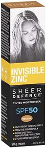 Invisible Zinc Sheer Defense Tinted Moisturizer SPF50, Medium, 50g