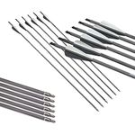 DD&Qarchery 31inch Pure Carbon Arrows Spine 350 for Compound Recurve Bow Hunting Shooting Competition Target 6pcs