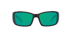 Costa Del Mar Men's Blackfin Polarized Round Sunglasses, Tortoise/Copper Green Mirrored Polarized 580g, 62 mm