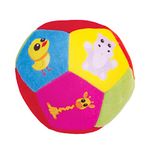 Funskool Giggles - Animal Softball, Colourful Plush Baby Ball, Infant Toy, 6 Months and Above.