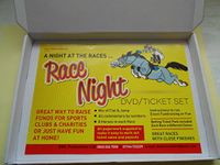 A NIGHT AT THE RACES DVD SET IDEAL FOR FUNDRAISING OR A HOUSE PARTY SET- 9 UK RACES/tickets/paperwork/ - THE COMPLETE SET - IT'S GOT ALL YOU NEED TO PUT ON YOUR RACE NIGHT