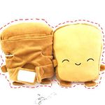 USB Hand Warmers Cute USB Heating Gloves Half Wearable Fingerless 5V USB Powered Heated Hand Warmer Gloves with Gift Box for Women and Children Winter Fashion (Yellow)