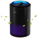 CONOPU Air Purifier for Home with High-Efficiency Filter, Air Purifier for Bedroom with Timer, 3-layer Filtration, 3 Speed Modes, Air Cleaner portable for Dust, Odors, Pet, Pollen, Black