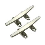 Ayunwei 316 Stainless Steel Boat Cleat Rope Dock Cleats for Yacht Kayak Boat Mooring Accessories and Decoration 5 inch——Pack of 2