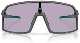 Oakley Men's OO9406A Sutro Low Bridge Fit Rectangular Sunglasses, Steel/Prizm Slate, 60 mm