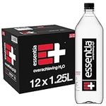Essentia Water LLC , 99.9% Pure, Infused with Electrolytes for a Smooth Taste, pH 9.5 or Higher; Ionized Alkaline Water, Black, 42.3 Fl Oz (Pack of 12)