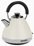 Morphy Richards Venture Cream Pyramid Kettle - 1.5L - 3kW - Rapid Boil - 100132