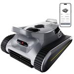 Cordless Robotic Pool Cleaner -Pool Vacuum 180W Brushless Motor, 45,000Pa Suction, Wall Climbing, Sonar Navigation, 3 Modes Automatic Pool Robot for Inground & Above-Ground Pools Up to 2150 Sq. Ft.