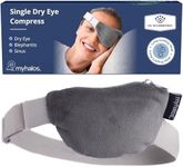 MyHalos® Heated Eye Compress & Stye Eye Treatment for Dry Eyes - Washable Warm Stye Compress -Reversible Moist Heat Eye Mask for Blepharitis & MGD - Eye Stye Heat Compress - Stye Treatment Patch