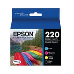 Epson T220120-BCS 220, Black and Colour Ink Cartridges, C/M/Y/K 4-Pack