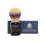 Truefitt and Hill Ebony Black Wellington Super Handmade Shaving Brush | Luxury Essential Grooming Collection for Men