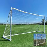 QUICKPLAY Q-Fold Football Goal | 30 Second Folding Football Goal for the Garden [Single Goal] The Best Durable Weatherproof Football Net for Kids and Adults