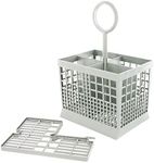4 Compartment Cutlery Basket Fits Bosch/Siemens Dishwasher, Dark Grey