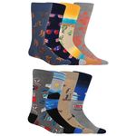 Hotsox Men's Travel Bundle 8 Pack, Multi-Colored, Men's 6-12, Multi, 6-12