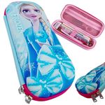 IncyWincy Pencil Box Pouch for Kids (Pack of 1), 3D Frozen Elsa Pencil Pouch for Girls, Birthday Return Gifts, Gift Ideas for Kids, Stylish Premium Hardtop Stationery Bag for School Students