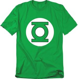 Popfunk Green Lantern Logo Officially Licensed T-Shirt & Stickers, Small (Kelly Green)