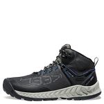 KEEN Men's NXIS EVO Mid Height Waterproof Hiking Boots, Magnet/Bright Cobalt, 10 D (Medium) US