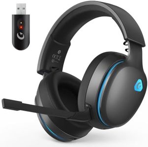 AOC 2.4GHz Wireless Gaming Headset for PS5, PS4, Switch, 45Hr, Space Gray