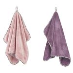SPREAD SPAIN Microfiber Hand Towels | Set of 2 | Super Soft & Highly Absorbent | 360 GSM | Hand Towel for Gym & Workout Towels | Hanging Loop | 40x60cm (Rose/Fashion Fruit)