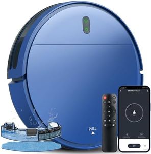 ZCWA Robot Vacuum, Robot Vacuum and Mop Works with WiFi,APP, Remote, 2 in 1 Robot Vacuum Cleaner Self Charging, Robot Vacuum and Mop Combo Perfect for Pet Hair, Carpets, Hard Floors