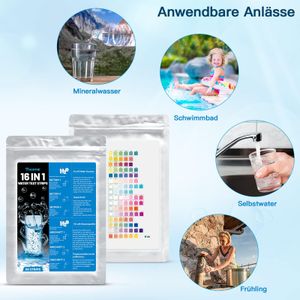 16-in-1 Drinking Water Test Kit – Comprehensive Home Water Quality Testing