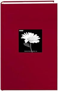 Fabric 300 pkt 4x6 Photo Album, Apple Red