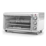 BLACK+DECKER Crisp ‘N Bake Air Fry Toaster Oven, Extra Wide 8 Slice, 5 Functions, TO3265XSSD, Stainless Steel