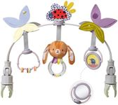 Taf Toys Baby Activity Arch, Stroller and Car Seat Toy Attachment with Rattling Beads Maze and Double-Sided Spinning Mirror, Ideal for Baby’s Fine Motor Skills Development, 0-12 Months