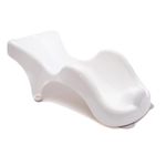 BabyDam WarmWave Baby Bath Support Seat - Suitable from Newborn - with Anti-Slip Suction Cups 0-6 Months - White