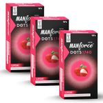 Manforce Litchi Flavoured Extra Dotted Condoms for Men | 30 pcs | Lubricated Latex Condoms For Her Enhanced Pleasure | India’s No. 1* Condom Brand for Safe Sex