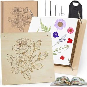 GTQYYF Extra Large Flower Press Kit 10.8 x10.8 inches with Storage Bag,Solid Wood Flower Press Kit - DIY Arts and Craft Kit 10 -Layers, Ideal Gift for Flower & Plant Lovers