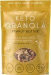 Keto Hana Peanut Butter Keto Granola Keto Diet Vegan Grain Free Dairy Free Plant Based No Refined Sugars Gluten Free 1.2g Net Carbs Breakfast Cereal - 300gr/0.6lbs