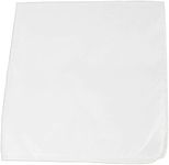 Qraftsy Plain 100% Cotton Unisex Extra Large Bandana - Pack of 3 (White)