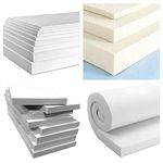 TOP STYLE COLLECTION High Density Foam sheet padding Firm Foam Sheet Seat Sofa Chair Sponge pads - ALL THICKNESSES (135 x 190 cm x 5 cm)