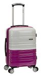 Rockland Melbourne Hardside Expandable Spinner Wheel Luggage, Two Tone Magenta, Carry-On 20-Inch, Melbourne Hardside Expandable Spinner Wheel Luggage