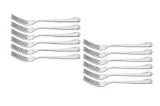 Otto Koning - Anna – Set of 12 Stainless Steel Forks, Table Forks with Mirror Polished Finish, Dinner Forks Set of 12 Pieces. Classic and Elegant Design.