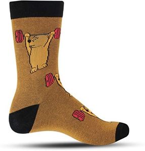 Luther Pike Seattle Funny Socks For men: Funky mens dress socks, crazy socks, fun socks