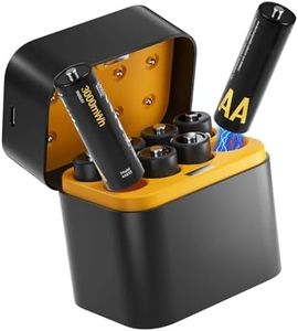 FragrantBodyOilz ANTPO Rechargeable AA Batteries Lithium with Charger, 8 Pack 1.5V 3000mWh Double A Batteries Rechargeable, Long Lasting AA Li-ion Battery with Integrated Charging Storage Box