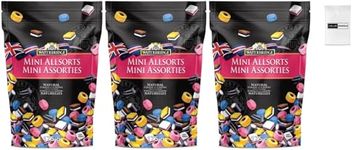 Value Bundle: Waterbridge Candy - MINI ALLSORTS - ALL SORTS Liquorice - All Sorts Black Licorice Candies - Licorice Candy Mix - Bonbon - Candies - Snacks & Candies For Adults and Kids - Custom Value Bundle Package of 3 (Mini Allsorts)